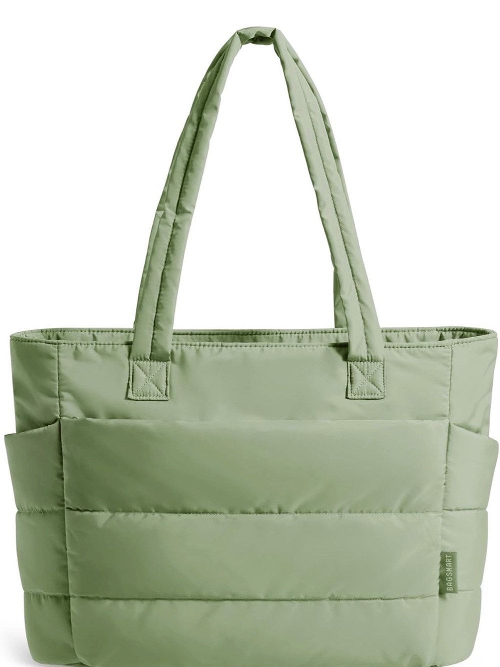 BAGSMART Puffy Tote Bag for Women, Lightweight Work Tote Handbag
